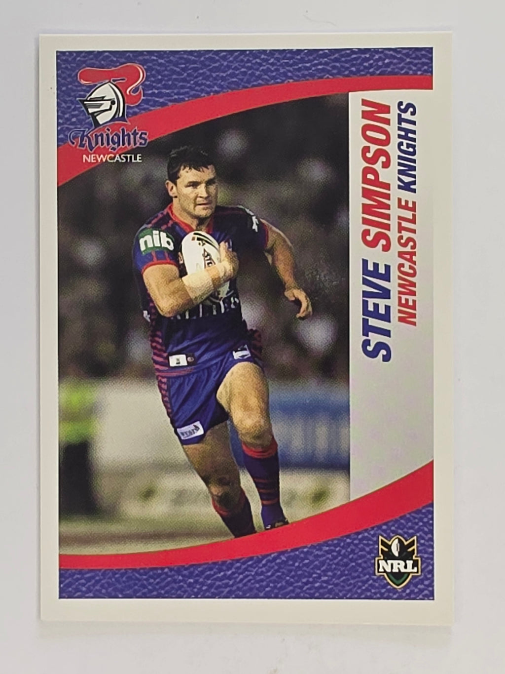 NRL 2008 Daily Telegraph | #080 | Steve Simpson | Newcastle Knights