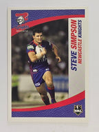 NRL 2008 Daily Telegraph | #080 | Steve Simpson | Newcastle Knights