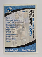 NRL 2008 Daily Telegraph | #109 | Fraser Anderson | Cronulla Sutherland Sharks