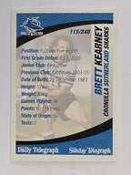 NRL 2008 Daily Telegraph | #115 | Brett Kearney | Cronulla Sutherland Sharks