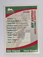 NRL 2008 Daily Telegraph | #121 | Roy Asotasi | South Sydney Rabbitohs