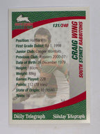 NRL 2008 Daily Telegraph | #131 | Craig Wing | South Sydney Rabbitohs