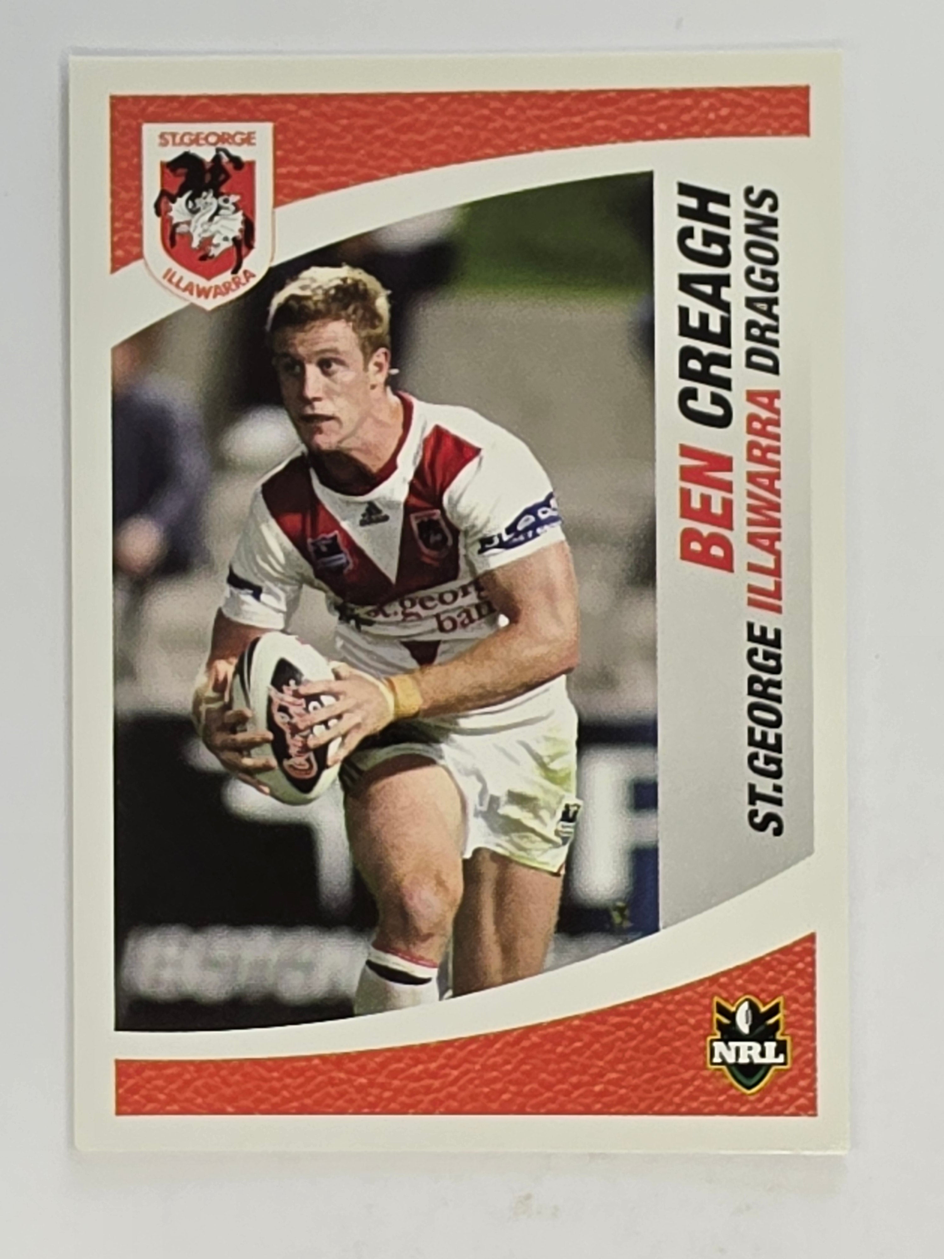 NRL 2008 Daily Telegraph | #135 | Ben Creagh | St George Illawarra Dragons
