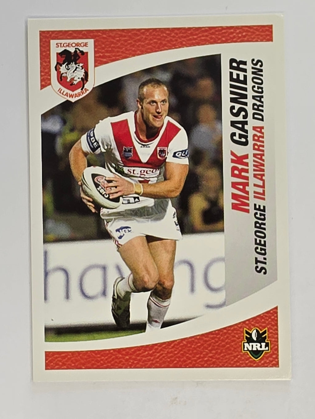 NRL 2008 Daily Telegraph | #136 | Mark Gasnier | St George Illawarra Dragons