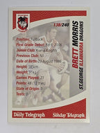 NRL 2008 Daily Telegraph | #138 | Brett Morris | St George Illawarra Dragons
