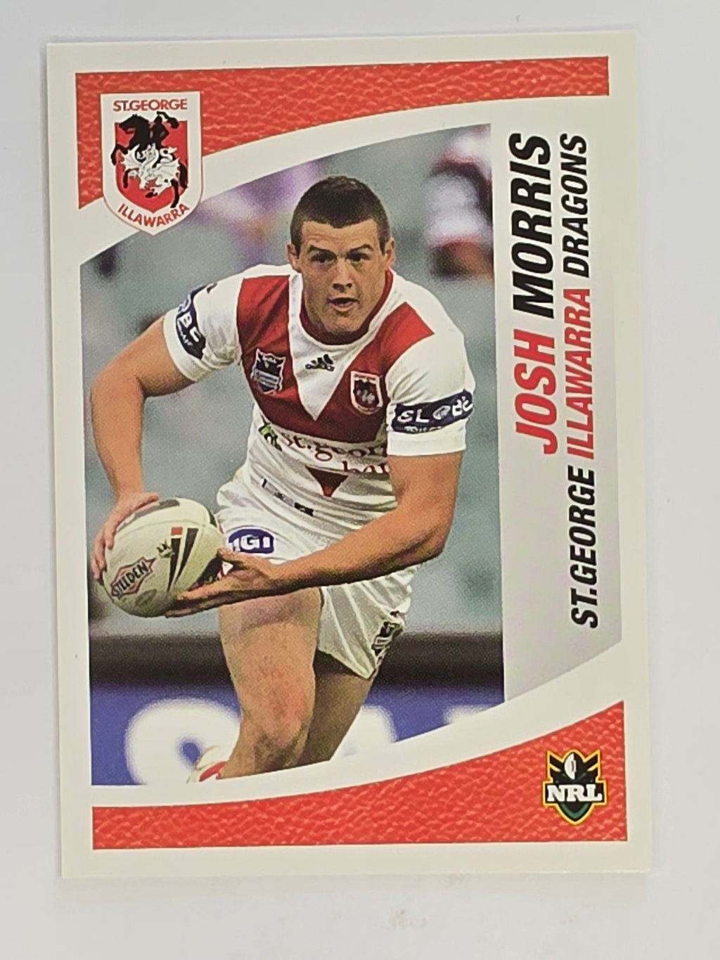 NRL 2008 Daily Telegraph | #139 | Josh Morris | St George Illawarra Dragons