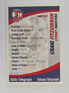 NRL 2008 Daily Telegraph | #146 | Craig Fitzgibbon | Sydney Roosters