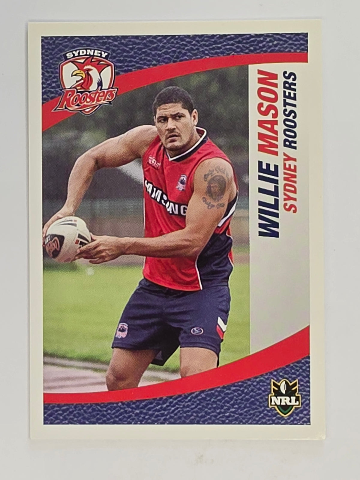 NRL 2008 Daily Telegraph | #147 | Willie Mason | Sydney Roosters