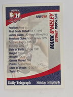 NRL 2008 Daily Telegraph | #150 | Mark O'Meley | Sydney Roosters