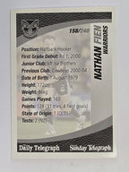 NRL 2008 Daily Telegraph | #158 | Nathan Fien | New Zealand Warriors