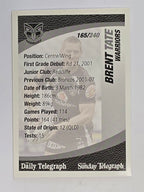 NRL 2008 Daily Telegraph | #165 | Brent Tate | New Zealand Warriors