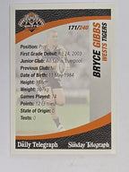NRL 2008 Daily Telegraph | #171 | Bryce Gibbs | Wests Tigers