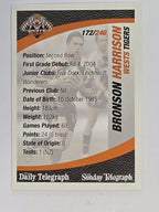 NRL 2008 Daily Telegraph | #172 | Bronson Harrison | Wests Tigers