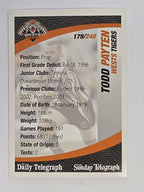 NRL 2008 Daily Telegraph | #179 | Todd Payten | Wests Tigers
