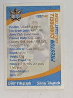 NRL 2008 Daily Telegraph | #182 | Preston Campbell | Gold Coast Titans