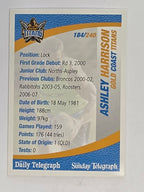 NRL 2008 Daily Telegraph | #184 | Ashley Harrison | Gold Coast Titans