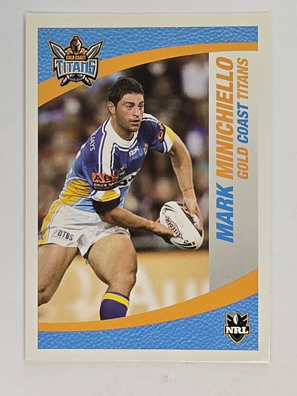 NRL 2008 Daily Telegraph | #187 | Mark Minichiello | Gold Coast Titans