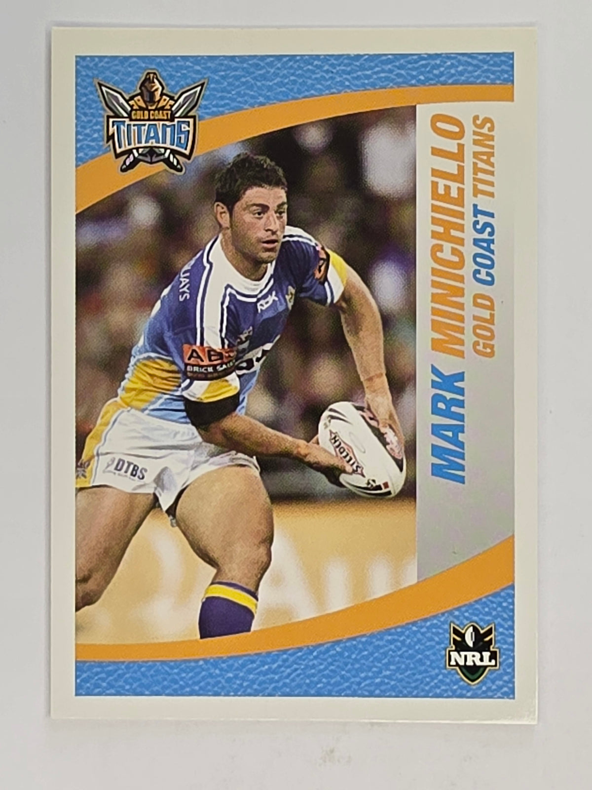 NRL 2008 Daily Telegraph | #187 | Mark Minichiello | Gold Coast Titans