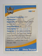 NRL 2008 Daily Telegraph | #192 | Gold Coast Titans Logo | Gold Coast Titans