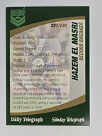 NRL 2008 Daily Telegraph | #231 | Hazem El Masri Record Breaker
