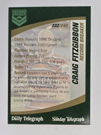 NRL 2008 Daily Telegraph | #232 | Craig Fitzgibbon Record Breaker