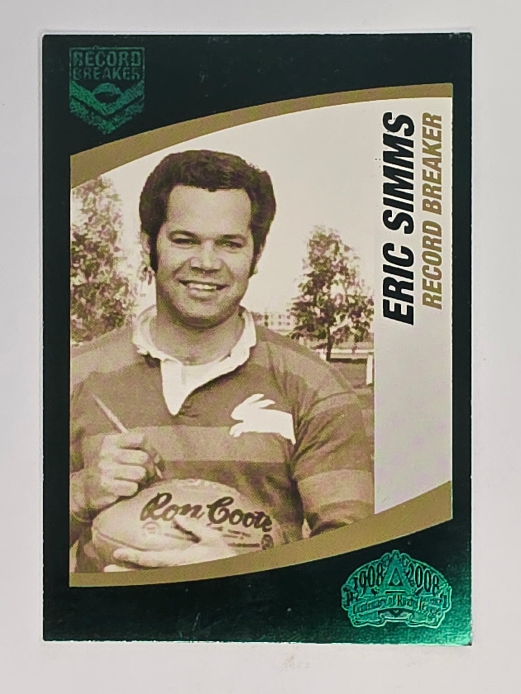 NRL 2008 Daily Telegraph | #237 | Eric Simms Record Breaker