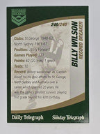 NRL 2008 Daily Telegraph | #240 | Billy Wilson Record Breaker