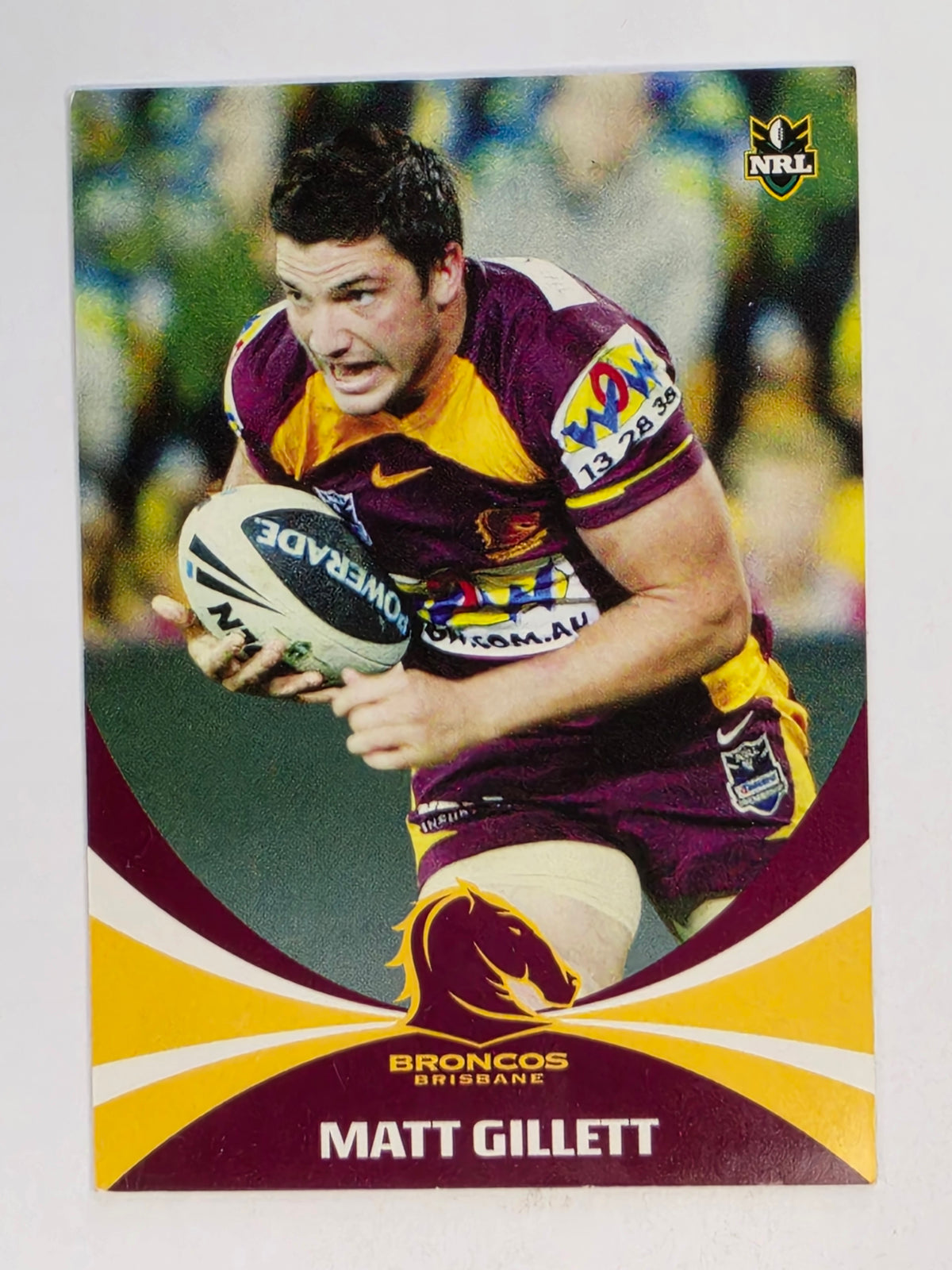 NRL 2011 Daily Telegraph | #001 Matt Gillett | Brisbane Broncos