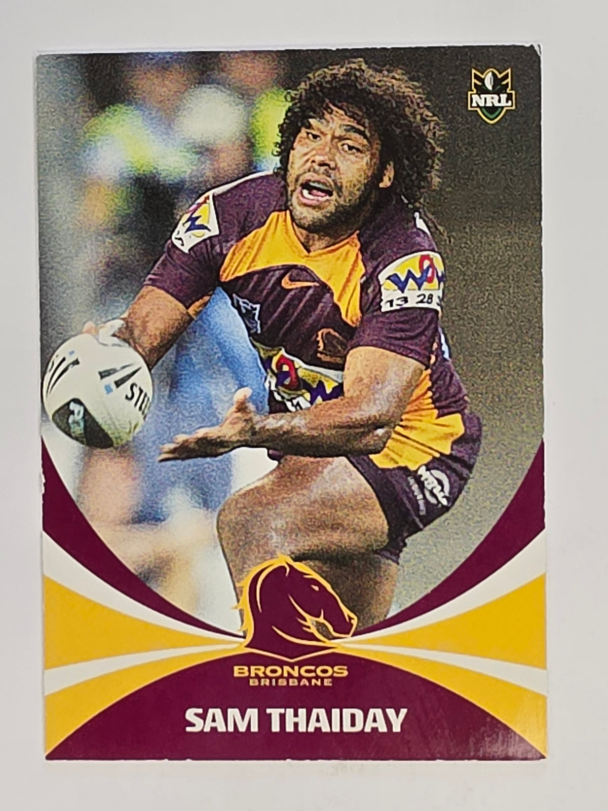 NRL 2011 Daily Telegraph | #010 Sam Thaiday | Brisbane Broncos
