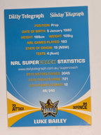 NRL 2011 Daily Telegraph | #049 Luke Bailey | Gold Coast Titans