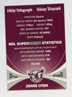 NRL 2011 Daily Telegraph | #065 Jamie Lyon | Manly Warringah Sea Eagles