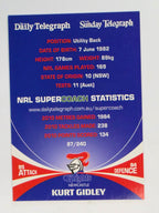 NRL 2011 Daily Telegraph | #087 Kurt Gidley | Newcastle Knights