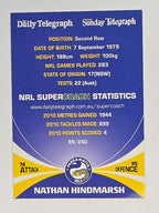 NRL 2011 Daily Telegraph | #099 Nathan Hindmarsh | Parramatta Eels