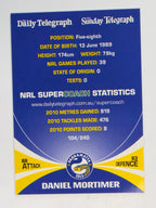 NRL 2011 Daily Telegraph | #104 Daniel Mortimer | Parramatta Eels