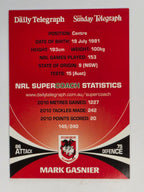 NRL 2011 Daily Telegraph | #149 Mark Gasnier | St George Illawarra Dragons