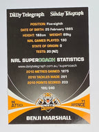 NRL 2011 Daily Telegraph | #189 Benji Marshall | Wests Tigers