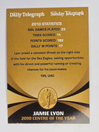 NRL 2011 Daily Telegraph | #195 Jamie Lyon Dally M Winner