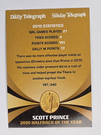NRL 2011 Daily Telegraph | #197 Scott Prince Dally M Winner