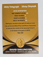NRL 2011 Daily Telegraph | #199 David Shillington Dally M Winner