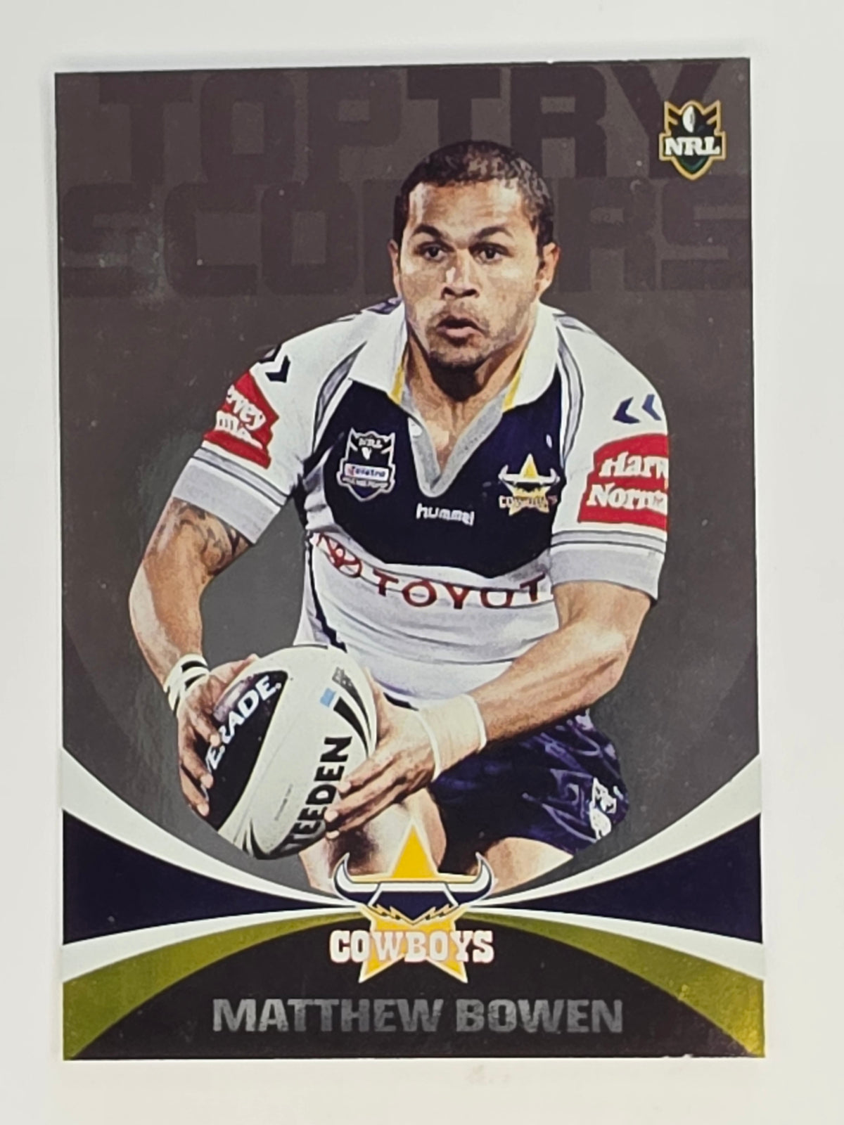 NRL 2011 Daily Telegraph | #208 Matthew Bowen Top Try Scorers