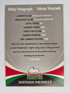 NRL 2011 Daily Telegraph | #216 Nathan Merritt Top Try Scorers