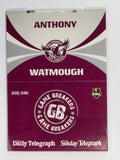 NRL 2011 Daily Telegraph | #228 Anthony Watmough Game Breakers (Pop Up Card)
