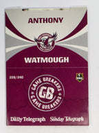NRL 2011 Daily Telegraph | #228 Anthony Watmough Game Breakers (Pop Up Card)