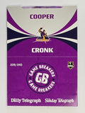 NRL 2011 Daily Telegraph | #229 Cooper Cronk Game Breakers (Pop Up Card)