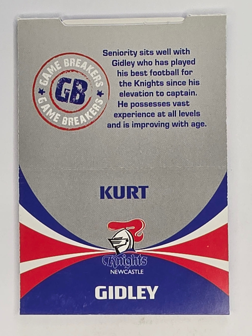 NRL 2011 Daily Telegraph | #230 Kurt Gidley Game Breakers (Pop Up Card)