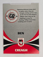 NRL 2011 Daily Telegraph | #236 Ben Creagh Game Breakers (Pop Up Card)