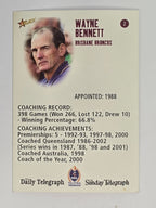 NRL 2003 Daily Telegraph | #002 | Wayne Bennett | Brisbane Broncos