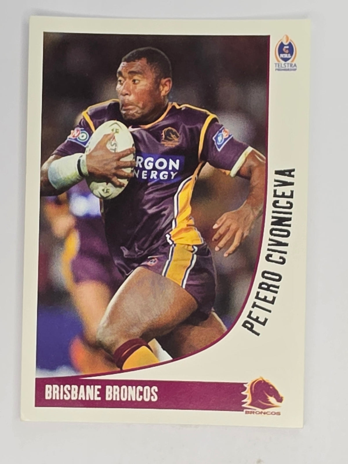 NRL 2003 Daily Telegraph | #006 | Petero Civoniceva | Brisbane Broncos