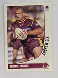 NRL 2003 Daily Telegraph | #008 | Andrew Gee | Brisbane Broncos