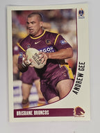 NRL 2003 Daily Telegraph | #008 | Andrew Gee | Brisbane Broncos